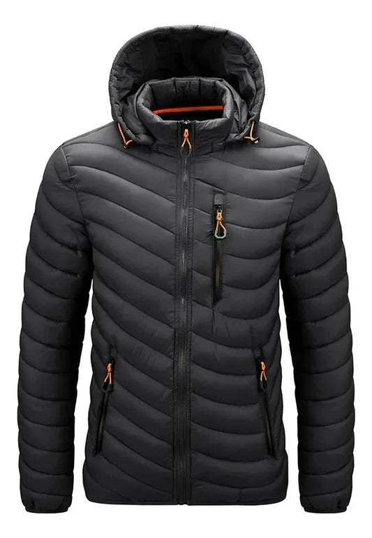 Men’s Winter Puffer Jacket with Hood – Waterproof Warm Thick Cold-Weather Coat