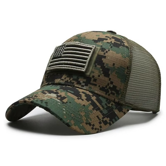 Tactical Mesh Camouflage Flag Cap