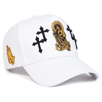 Embroidered Cross & Icon Premium Baseball Cap