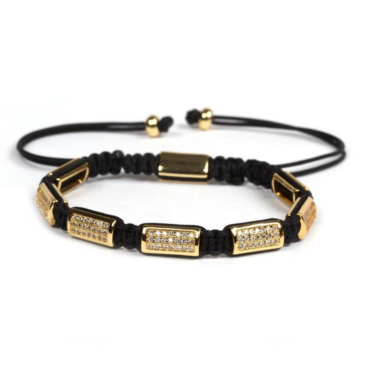 Luxury Crown Beaded Macramé Bracelet