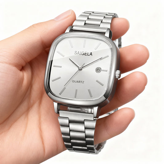 Luxury Square Dial Couple’s Watch Set
