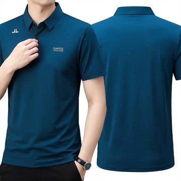 Premium Men's Breathable Stretch Polo Shirt