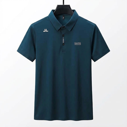 Premium Men's Breathable Stretch Polo Shirt