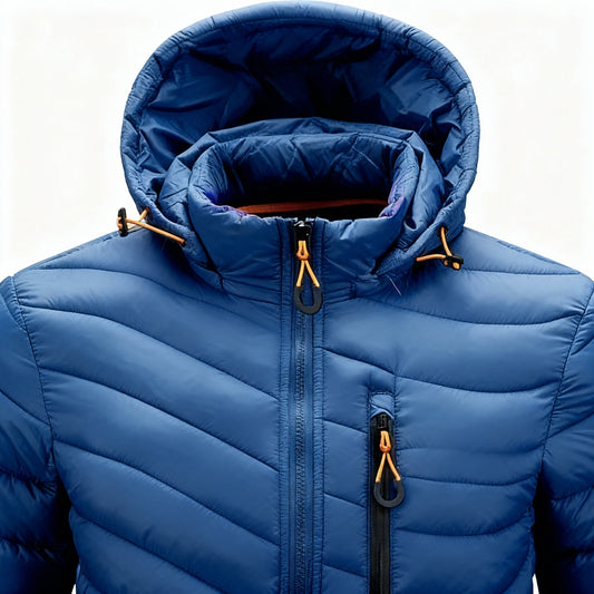 Men’s Winter Puffer Jacket with Hood