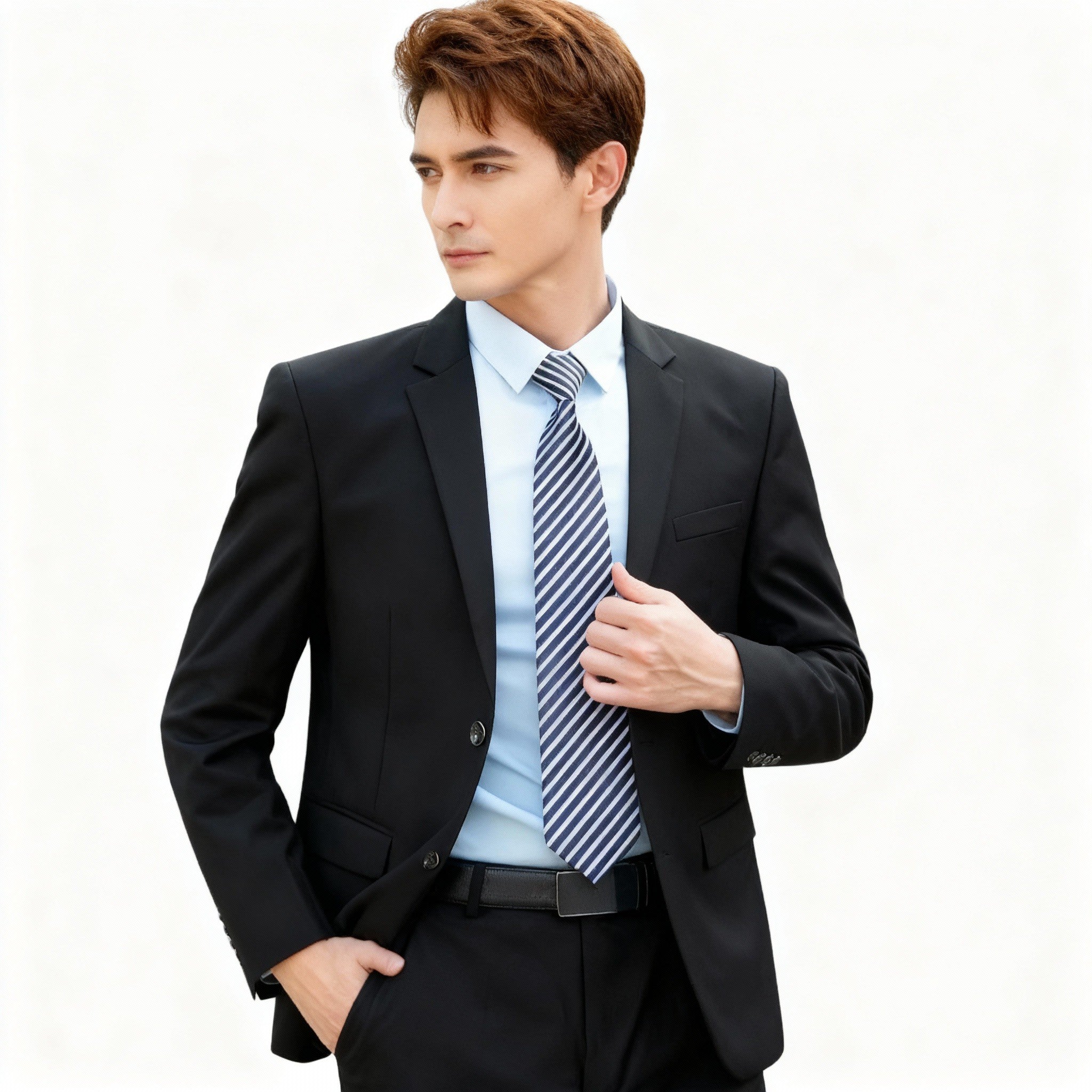 Men’s Classic Business Suit Set – Blazer and Pants