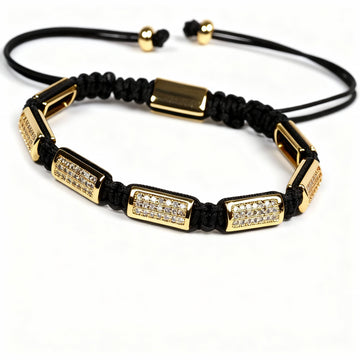 Luxury Crown Beaded Macramé Bracelet